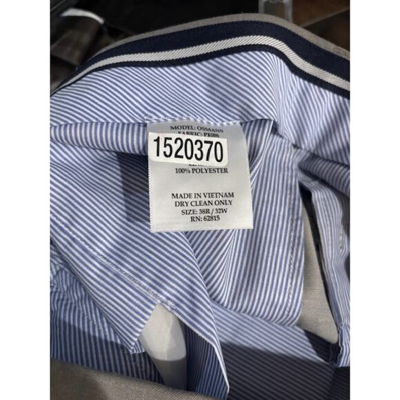 Original Penguin Mens Dress Pants Flat Front Chinos Gray Trim Fit 32X32 New - Picture 7 of 7